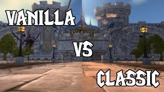 Vanilla vs Classic World of Warcraft Side by Side Comparison (1.12.1 vs 1.13.2)