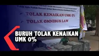 Aksi Demo Mengenai Kenaikan UMK Tahun 2021 Di Indramayu Berakhir Damai