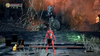 Доспехи драконоборца без урона. Перс без прокачки. Dark Souls 3.