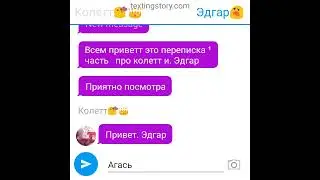 переписка   Эдгар и  колет