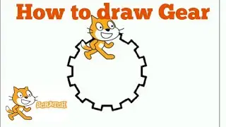 How to draw Gear in scratch //graphical programming in scratch/scratch for begginers/scratch project