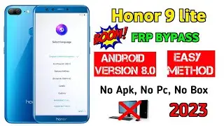 Honor 9 Lite LLD-AL10 FRP Bypass Android 9.0 | All Honor FRP Bypass Without Pc 2023