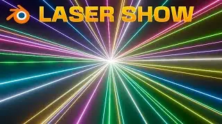 Animate LASERS in 360 degrees in Blender - Geometry Nodes