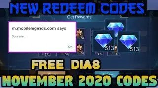 MOBILE LEGENDS NEW CODES DECEMBER 2020 REDEEM NOW 100%WORKING