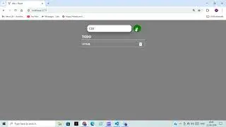 TODO List by using React js || HTML ||React JS