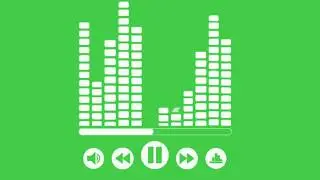 Various Musical bar green screen effects || GS Music visualizer