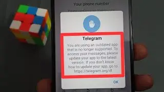 You are using an outdated app that is no longer supported | Telegram