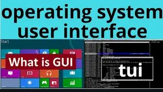 operating system user interface graphical user interface command line textual user interface comp it