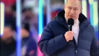 Трансляция резко прервалась во время выступления путина