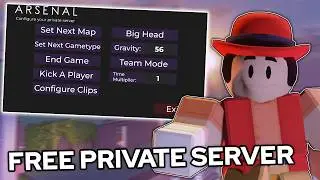 How To Get FREE PRIVATE SERVER... (Roblox Arsenal)