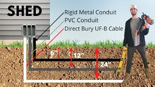 Shed Electrical Installation (How to Add Electricity to a Shed - DIY)