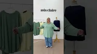 Mis Claire Plus Size Larisa EVERYDAY Basic Long Sleeve Tee