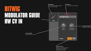 HW CV In - Bitwig Modulator Guide