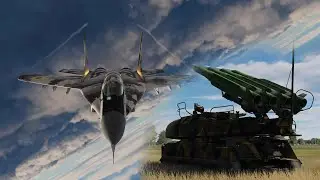 MiG-29 targeted by 9K37 Buk #Shorts #DCS