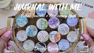 ASMR Journaling + Unboxing | Collab Journal ft Doodle Diarys