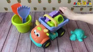 Набор для песочницы с машиной 7шт