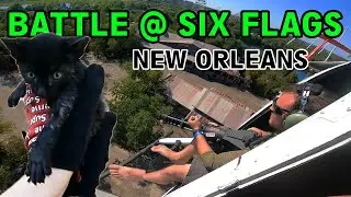 Amped Airsoft Dogs out, Saving Kittens | Battle @ Six Flags
