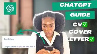 How to write a CV and Cover Letter using CHATGPT #chatgpt #cv #cover #lettering #interview