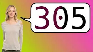 Como dizer '305' em ingles?