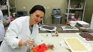 Шоколадный домик и картина шоколадом