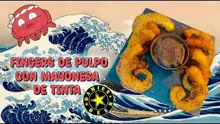 FINGERS DE PULPO CON MAYONESA DE TINTA