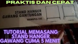 TUTORIAL MEMASANG GANTUNGAN BAJU GAWANG GANDA CUMA 5 MENIT