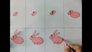 Easy rabbit drawing for beginners | How to draw a rabbit