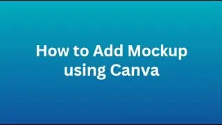Canva Mockup Customization | Mahfekars IT