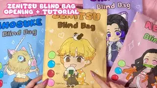demon slayer blind bag 💛 zenitsu | ASMR | tutorial | sanriolve