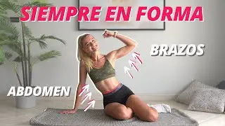 Brazos y abdomen siempre *ESCULPIDOS Y DEFINIDOS* // Rutina super eficaz sin equipo en casa 10 min