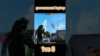 government laptop💻 phoenix os 💥1 vs 3⚡️ free fire gameplay 😱