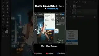 How to Create a Bokeh Effect in photoshop 🔵