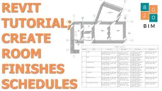How to Create a Simple Room Finishes Schedule in Revit