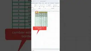 Como cambiar el estilo el color y la lineas a los bordes en Excel (bordes en Excel)