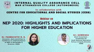 NEP 2020: Hightlights and Implications for Higher Education