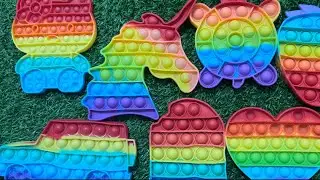 🌈ASMR Pop It Toy, Very Human Happiness Is So Simple #popit #asmr #fidget #satisfying 💖52