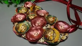 Video Tutorial: Flower textile necklace