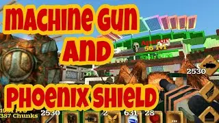 Block Story 13.0.1 Machine gun and phoenix shield. Новое оружие пулемет и щит Феникса.
