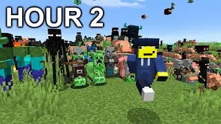 Beating Minecraft But Mobs SPAWN On You EVERY Minute