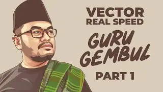 Drawing Process Guru Gembul Vector Art | Part 1