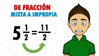 Convert mixed fraction to improper fraction. Super easy - For beginners