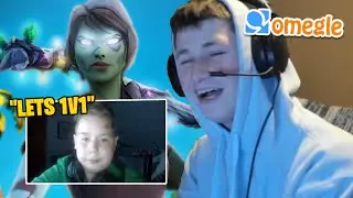 1v1ing *TOXIC* OMEGLE kids on FORTNITE