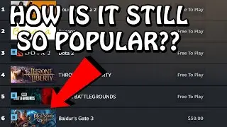 Why is Baldur's Gate 3 is the most popular single player game? (By a LOT)