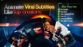 How to Make Viral Subtitles in After Effects - Free Presets
