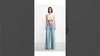 What to wear with wide jeans