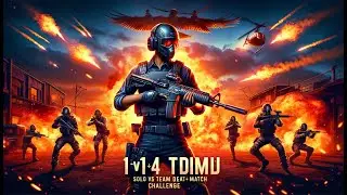 1v4 Ultimate Showdown: Solo Warrior's Battle for Glory in BGMI TDM | PUBG Mobile Epic
