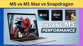 M5 Macbook Pro vs M1 Max vs Snapdragon X Elite - Spiderman Remastered - Windows on Mac Game Tests