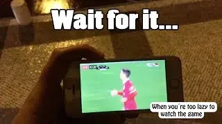 When you´re too lazy to watch the game