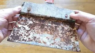 How to restore a rusty coating knife