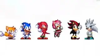 Classic Sonic And Tails Dancing Meme (& Knuckles Amy Rose Shadow & Silver)